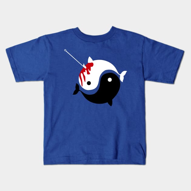 stop whale hunting Kids T-Shirt by savecloth
